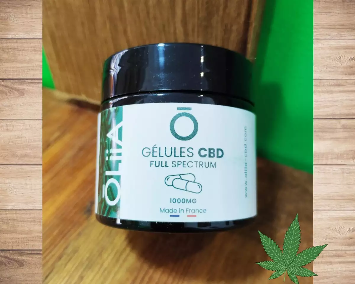 Gélules CBD Spectre Complet Oliia - 1000mg - Made in France