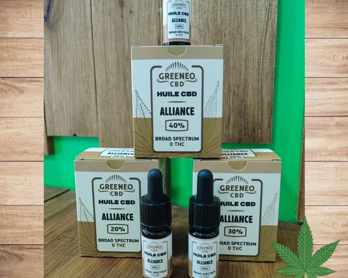 HUILES SUBLINGUALE SANS THC 20% à 40%